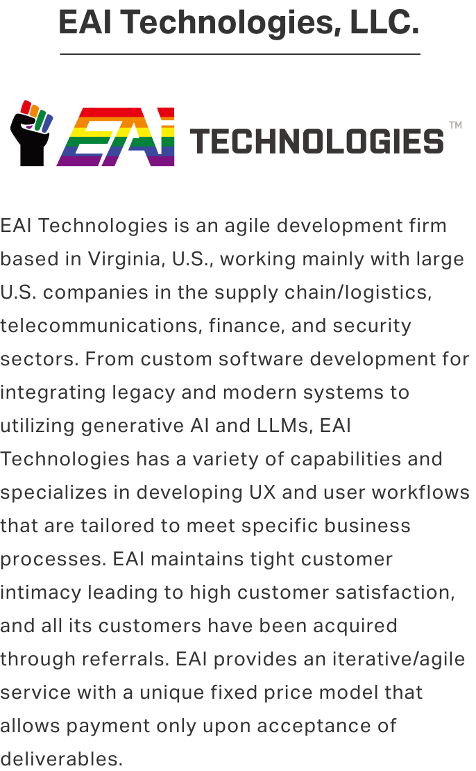 EAI Technologies, LLC.